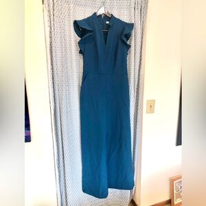 NWT dark teal jumpsuit (pics show blue but it’s teal - see 2nd photo)